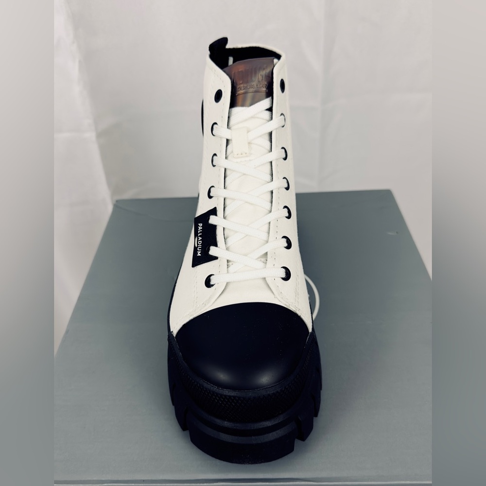 Palladium Women’s Revolt Hi TX StarWhite Chunky Platform Combat/Hiker Boots  NWT - Picture 5 of 13